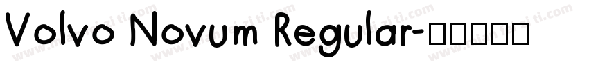 Volvo Novum Regular字体转换